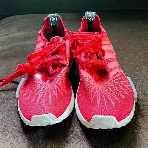 NEW Adidas NMD R1 runner w Lush Red White S79385 38 2/3 EUR - Picture 9 of 14